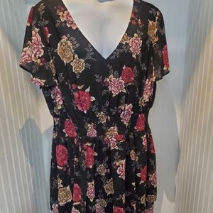 Black Floral Torrid Dress